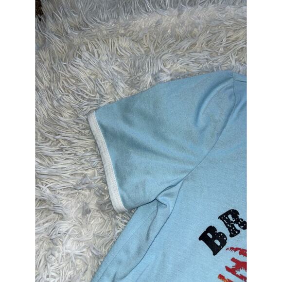 Yexipo Adult Sz. M “ Bring On The Sunshine” Blue Design Tee. Exc. Cond - Picture 3 of 9